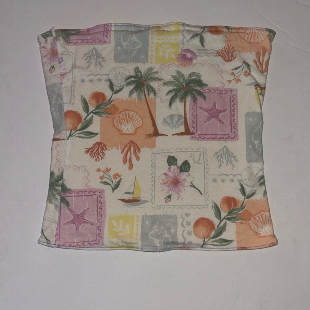 Hollister Tropical Print Tube Top